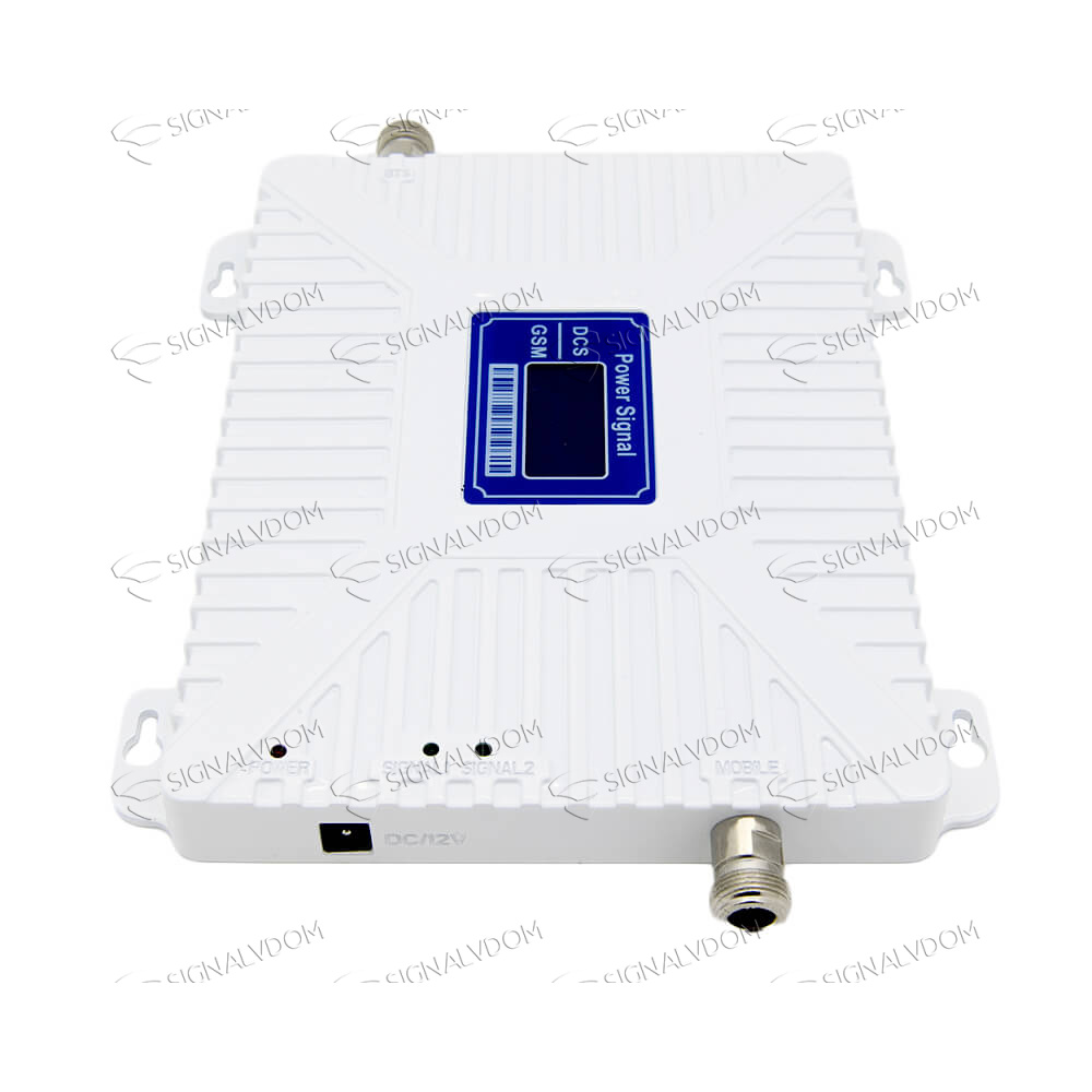 Усилитель сигнала Power Signal Dual Band 900/1800 MHz (для 2G, 3G, 4G) 70 dBi, кабель 15 м., комплект - 3